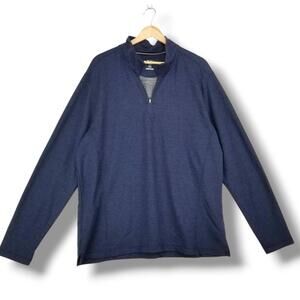 Orvis 1/4 Zip Classic Collection Pullover Mens XL Navy Blue